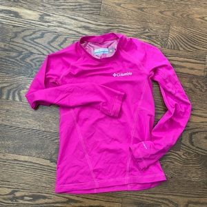 Girls Columbia base layer top with Omni-heat. Size 8.